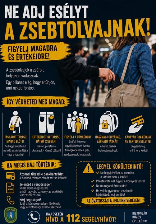 Ne adjon esélyt a zsebtolvajnak